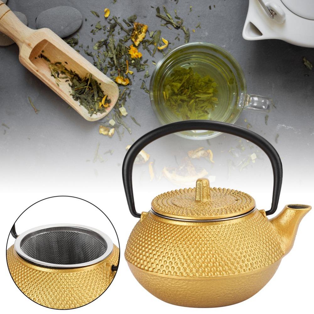0.3L Cast Iron Teapot Stovetop Japanese Tetsubin Kettle Teapots Small Teapot Tea Brewing