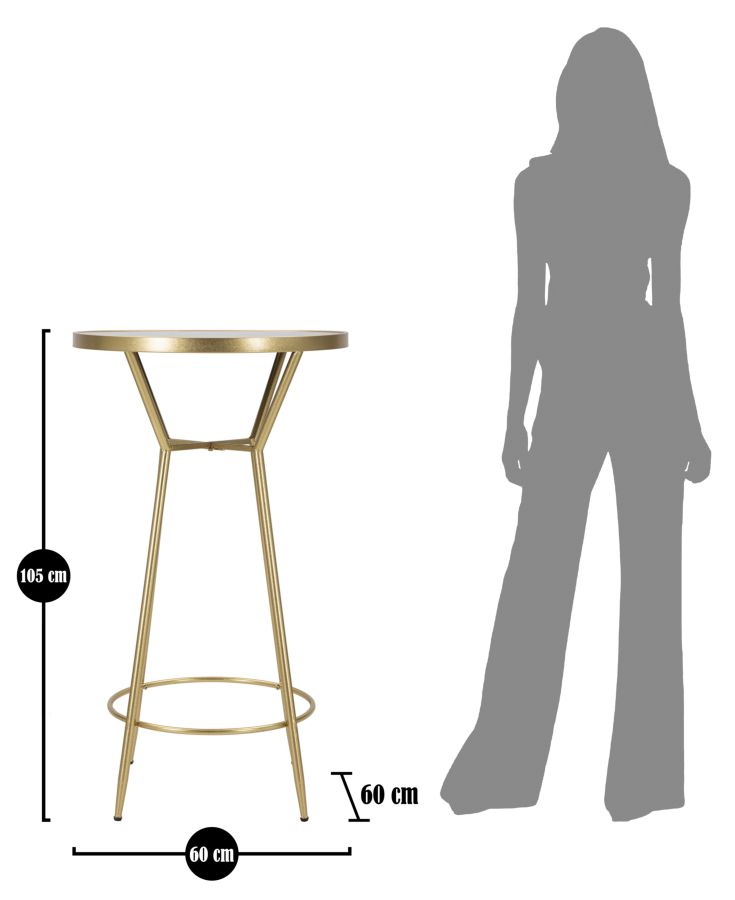 Bar Table Circle Cm Ø 60X105