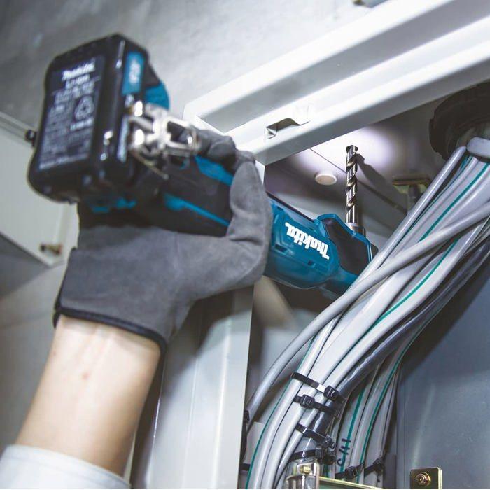 Makita 1 vitesse-perceuse d'angle sans fil 10.8 v + 2 batteries, + chargeur, + mallette