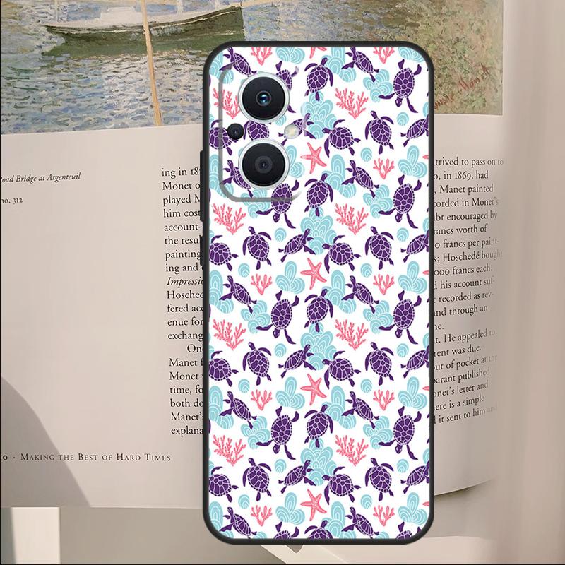 Чехол с морской черепахой для OPPO Reno 13F 11F 12F 14F 11 12 13 14 Pro 7 8 Lite Чехол для OPPO Find X6 X5 X8 X9 Pro