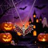 Spooky Spider Web Earrings Gothic Bat Halloween Accessory, Vintage Punk Necklace, Viking Jewelry for Style Dangle Drop Cosplay Party Fashionable Sets