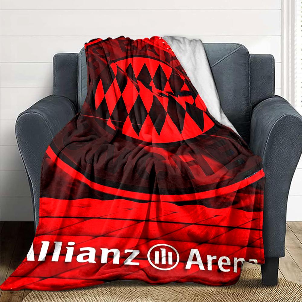 Fc Bayern Munich Team Blankets Flannel Printed Breathable Warm Throw Blanket for Home Office Bedspreads 0708a127