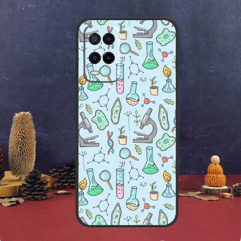 Биологическая химия для OPPO A17 A77 A58 A78 A98 A15 A5 A9 A96 A76 A16 A54 A74 A94 A52 A72 A79 A57S A53S чехол