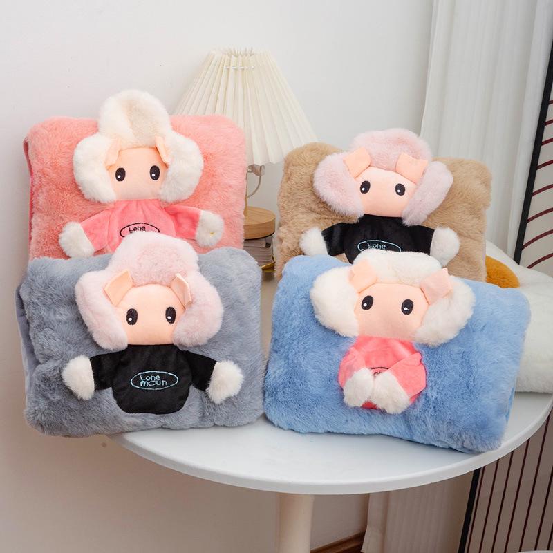 Автоматическая электрическая плюшевая мультяшная грелка для рук с безопасным отключением