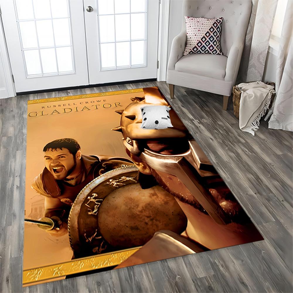Gladiator Epic Battle rug for living rooms, bedrooms, home décor, and as gifts.