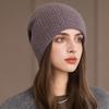 New Style Winter Women Hat Decorate Beanie Hat Simple Design Rabbit Fur Blend Warm Winter Cap Y2K Female Outdoor Knitted Hat