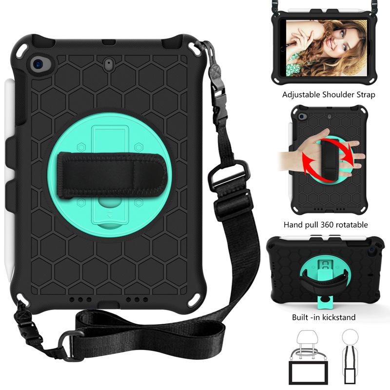 Защитный чехол с EVA противоударным кронштейном для планшета Apple iPad Mini 1/2/3/4/5 со слотом для ручки