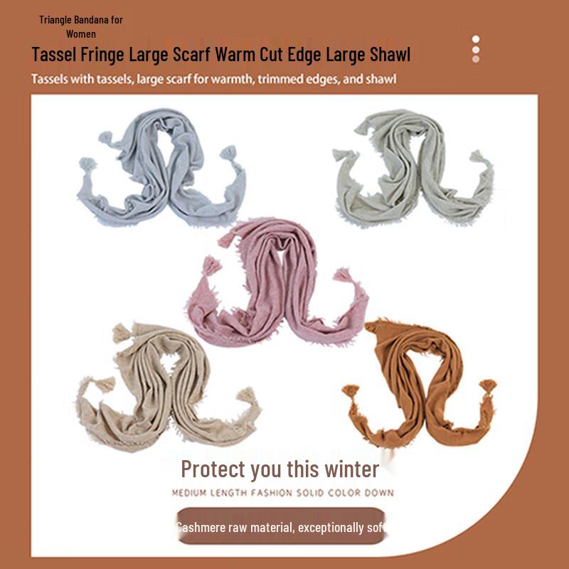 Women's 100% Cashmere Plaid Shawl Scarf