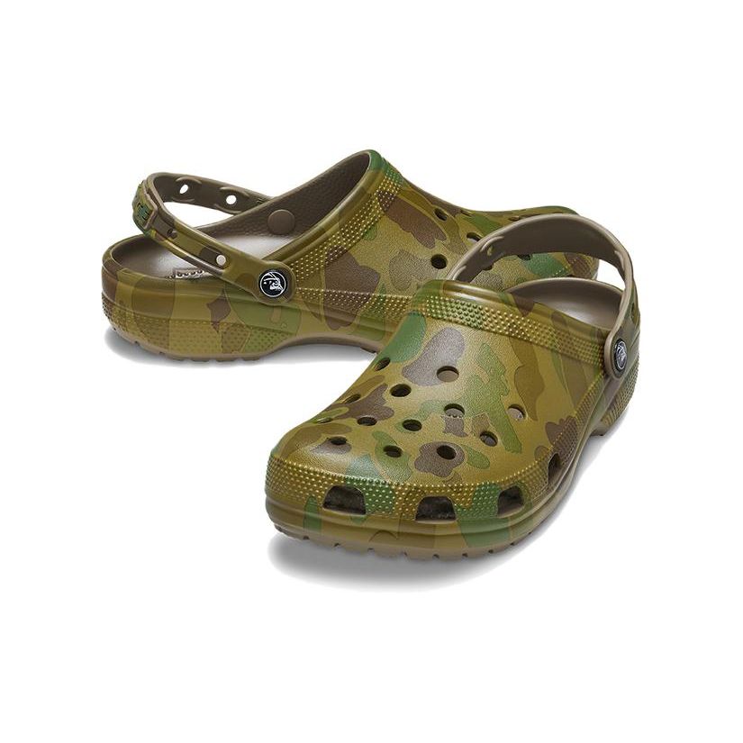XLARGE x Crocs Classic Clog Green Camo Unisex Sneakers Desert-Camo 208878-960