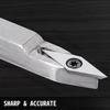 Wood Turning Tools for Lathe 4 PCS Set, Carbide Lathe Tools with Diamond Shape, Round, Square Cutters, Turning Lathe Chisels with Comfortable Grip
