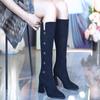 Fashion 2024 Winter New Fashionable Outerwear Women's Long Tube Boots with High Heels and Velvet Warmth Comfort Fashion Boots for Women