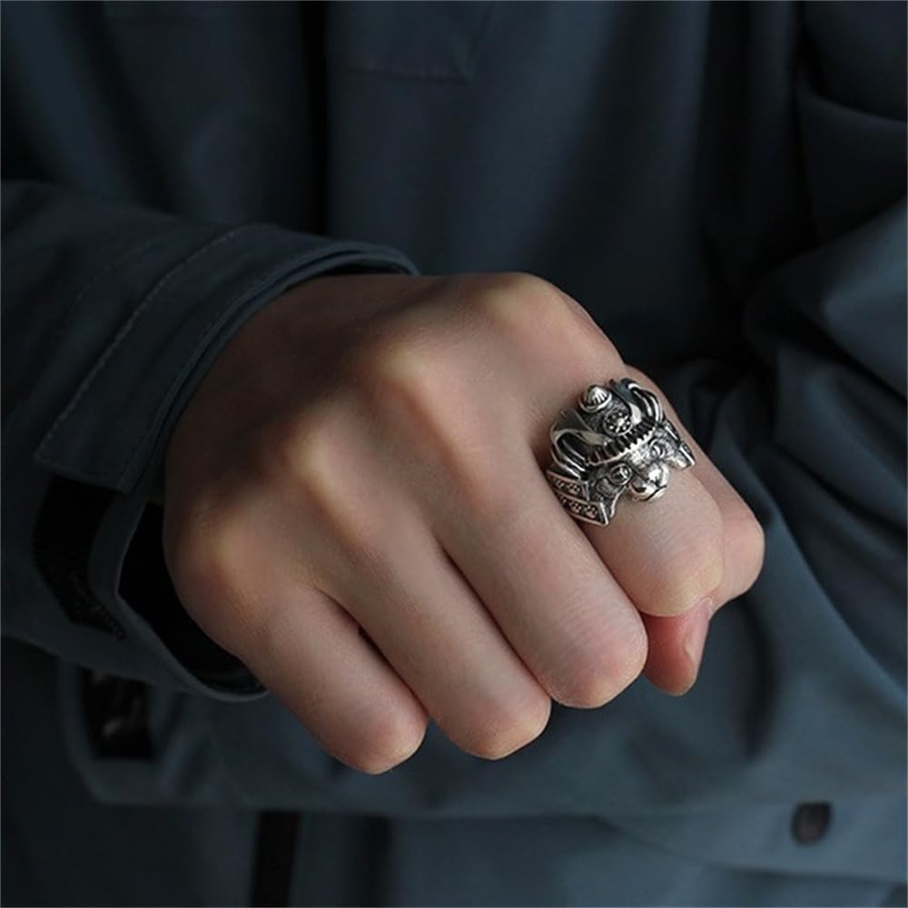 Кольцо для мужчин и женщин, толстое серебряное кольцо с кошкой, один размер, подходит большинству, прочная бочка, кошачий коготь, животное, унисекс, ретро-стиль, уникальный подарок на Пасху, Рождество