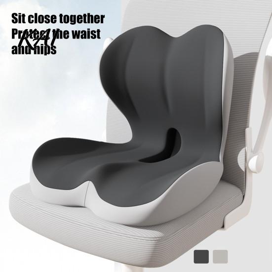 Ergonomic Seat Cushion for Office Chair Memory Foam Car Cushion, Lumbar Support Back Pain, Supportive Desk Non-Slip Pad with Breathable Washable