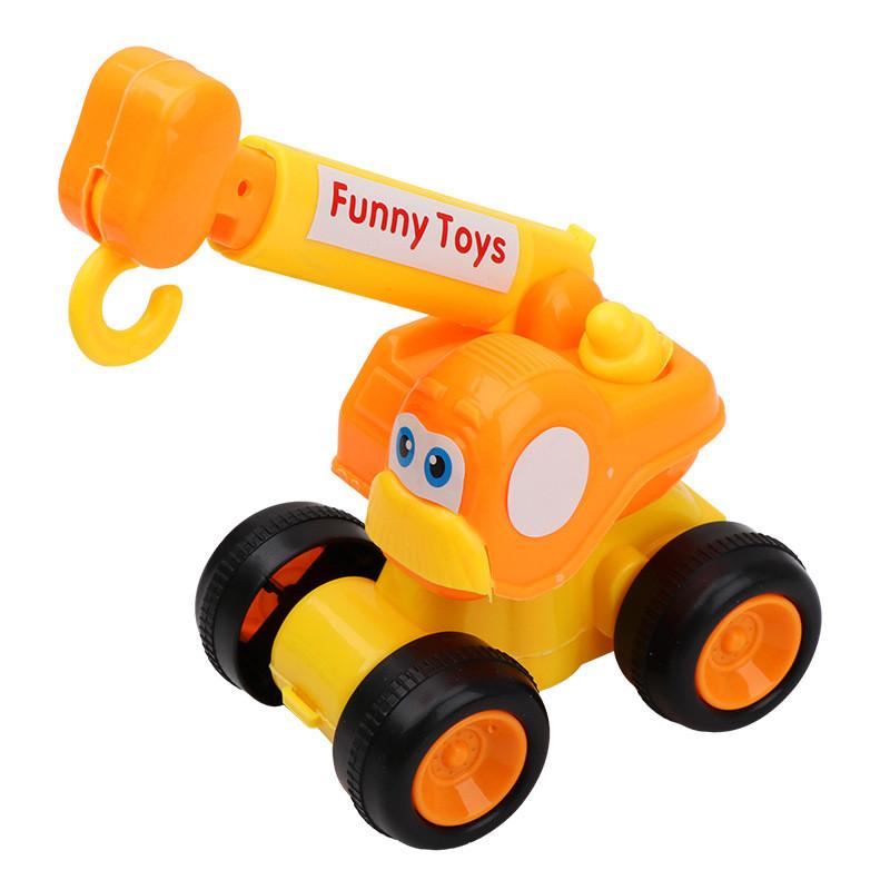 Engineering Vehicle Toy Set With Sliding Function For Boys And Girls