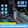 120 Вт выдвижное автомобильное зарядное устройство 4 в 1 USB C быстрая зарядка автомобильный адаптер для розетки зарядного устройства