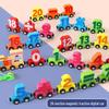 Magnetic Wooden Train with Letters & Numbers - Educational Toy for Ages 1-3