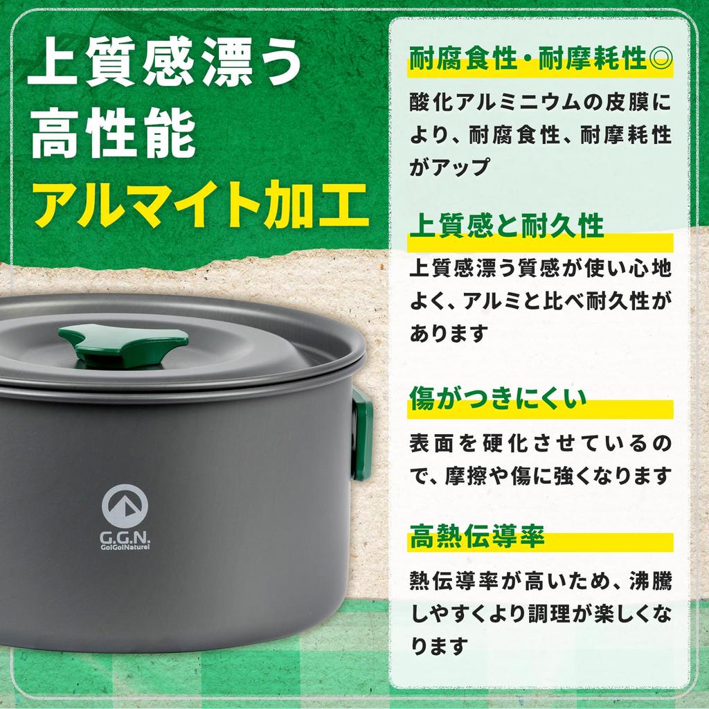 Набор GN Cooker Set Набор сковородок для кемпинга Алюминиевая плита Посуда для готовки на открытом воздухе