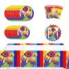 Rainbow Friends Party Tableware Set Includes Cups Plates Napkins Tablecloth