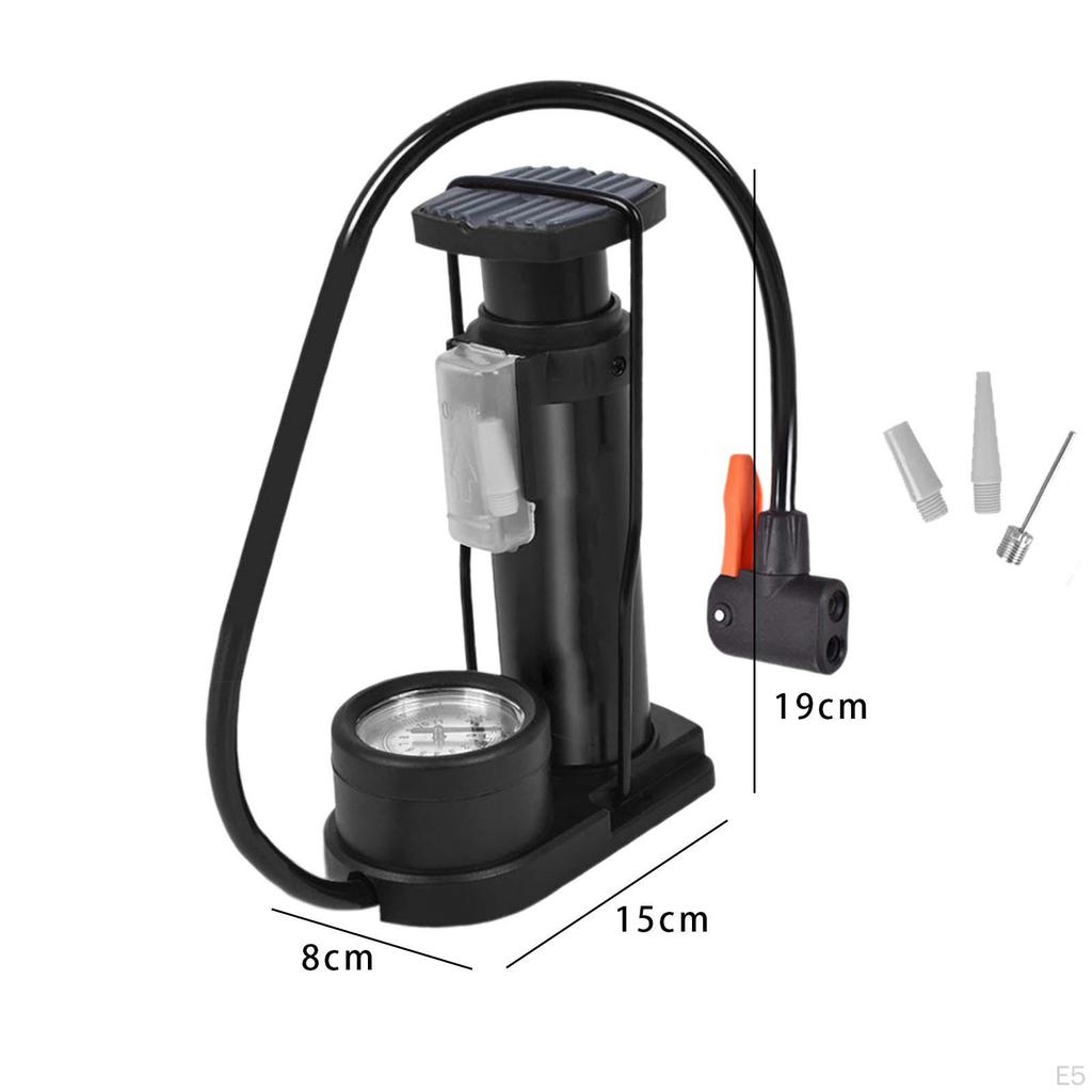 Ножной велосипедный насос, портативный велосипедный насос для накачивания шин для автомобиля, шоссейного велосипеда, мотоцикла,