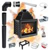 Fireplace Insert KRATKI ZUZIA POWER 15 kW Ø200 Cast Iron Set Accessories