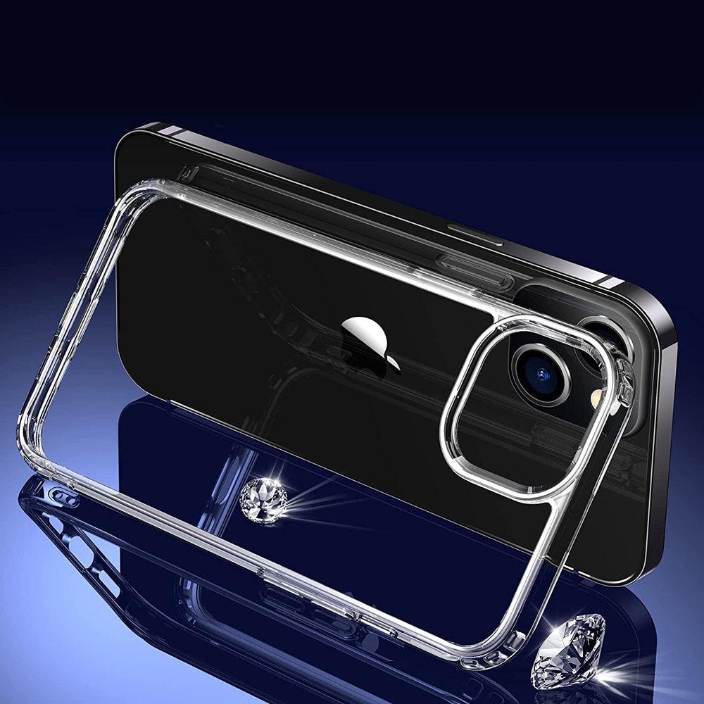 Case Set for iPhone 14, Hybrid Case, ultra clear + Glass