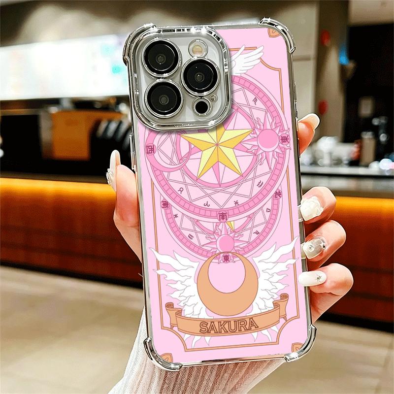 Cardcaptor Sakura Милая Девочка Мягкий Чехол Для Телефона Для iPhone 15 16 17 Air 14 Pro Max 16E Plus 13 12 Mini Покрытие Противоударные Fundas