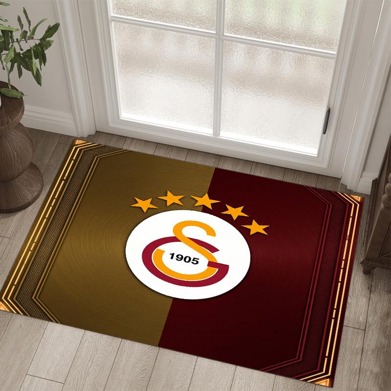Дизайн Galatasaray FC Хрустальный Велюровый Ковер Уютный Не?Нескользящий ковер с принтом для спальни, гостиной, прихожей