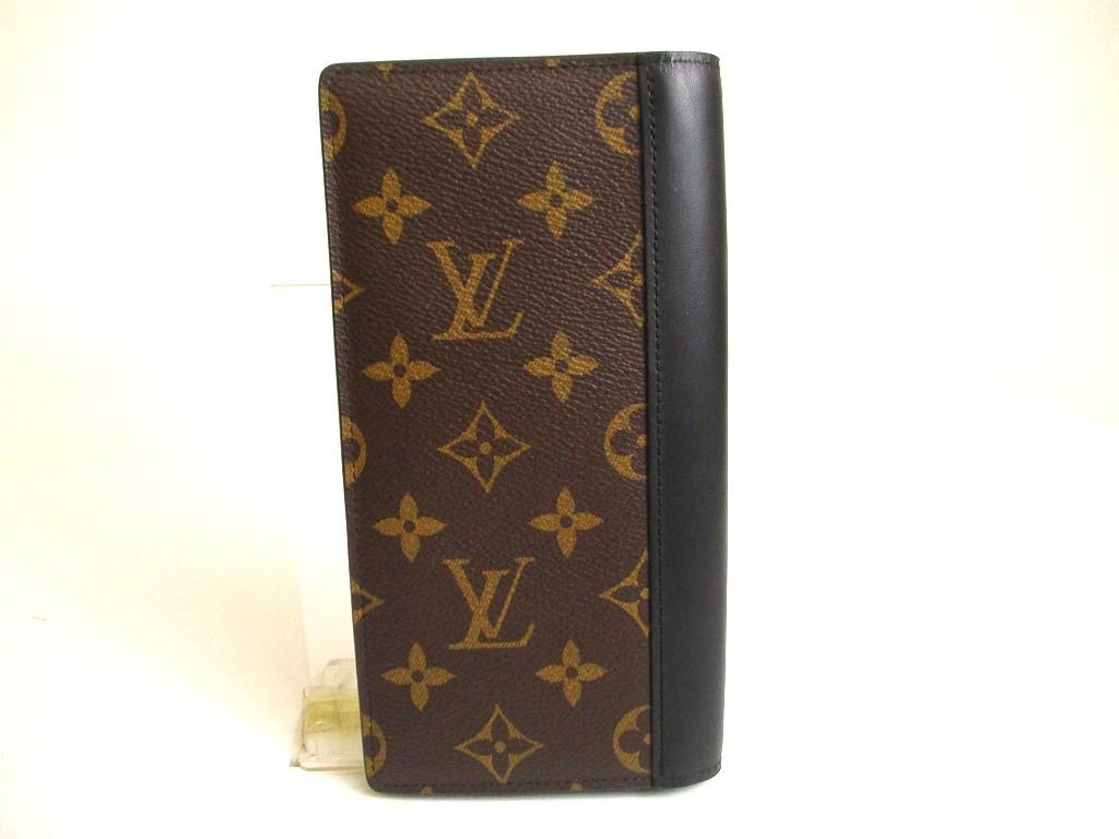 Оригинальный длинный кошелек LOUIS VUITTON Portefeuille Brazza из коричневой кожи с монограммой #a880 Восстановленный