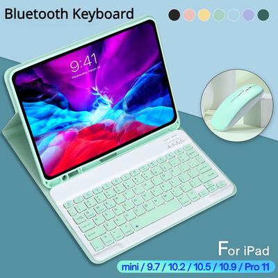 Чехол для клавиатуры iPad Pro 11 2021 2020 Air 4 Mini 6 10,2 9/8/7th 2018 2017 5 6th Pro 11 10,5 9,7 Air 3 2 Mini 4 5 кожаный чехол