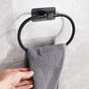 Bathroom Hardware Set Black Robe Hook Towel Rail Bar Rack Shelf Hanger Tissue Toilet Roll Paper Holder Wall Bathroom Accessories