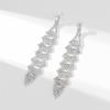 Легкие роскошные длинные серьги с бриллиантами, модные темпераментные блестящие серьги со стразами, женские серьги, 1 пара