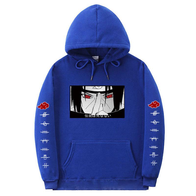 Autumn Winter Naruto Itachi Uchiha Printed Pullover Unisex Hoodie Long Sleeve Sweatshirt Pullover