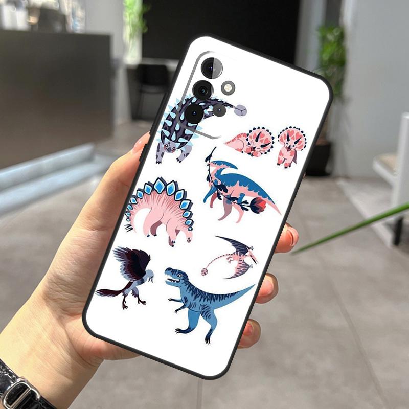 Skeleton Dinosaur Pattern Case For Samsung Galaxy A56 A36 A26 A16 A06 A25 A54 A34 A14 A52 A32 A12 A13 A33 A53 A15 A35 A55
