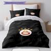 Galatasaray Crest Bedding Quilt Set Quilt Cover Pillowcase Home Decoration Birthday Gift (1 * duvet cover + 2 * pillowcase, without core)