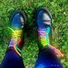 1Pair Fashion Rainbow Shoelaces Round Laces for Shoes Colorful Shoe Laces Boots Sneakers Shoelace 120CM 140CM Shoestrings