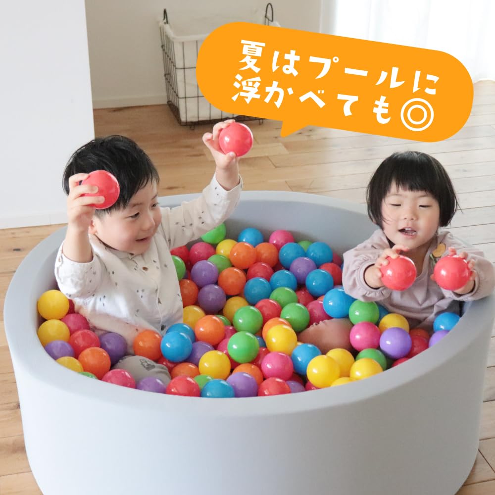 Coccoro Color 7 Радуга 100 Шаров Сумка для хранения в комплекте Шары, Цвета, Шары, 6 см, Бассейн,