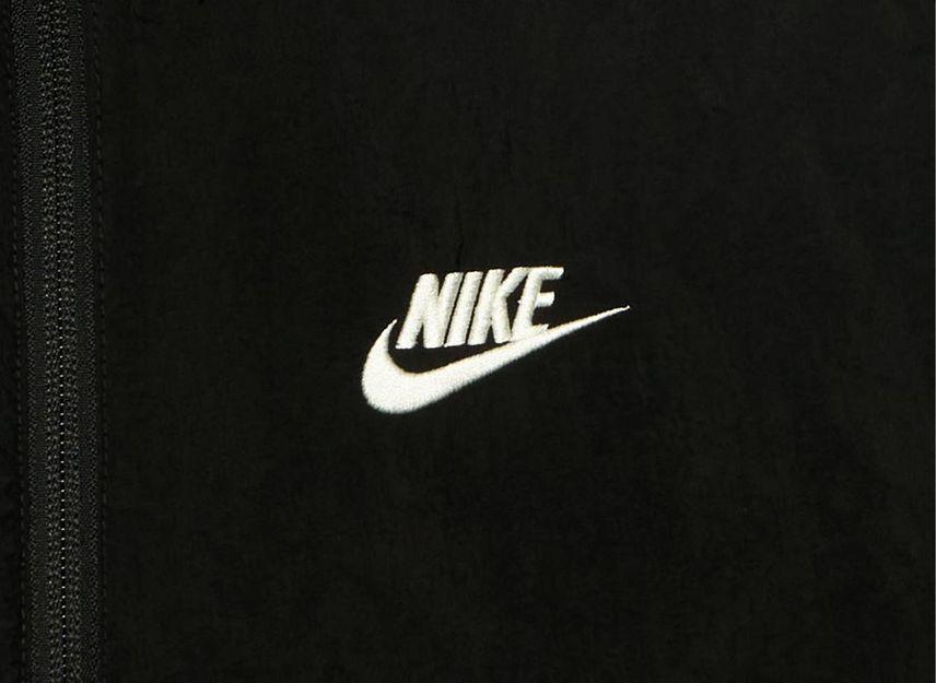 Nike Реверсивная флисовая куртка с большим свушем Черная Парус