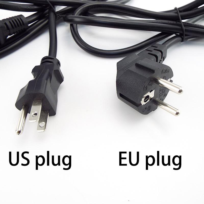 1.5m EU IEC C13 Computer AC Power Supply Cable Copper Wire Connector Printer Monitor PC Extension Cord