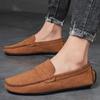 Fashion Suede Men Casual Shoes Breathable Comfort Slip-on Mens Driving Shoes Luxury Brand Men Loafers Mens Lazy Shoes Moccasins