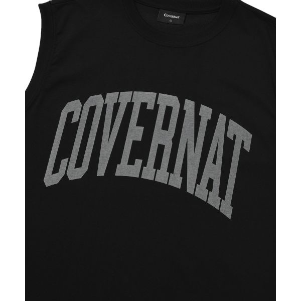 Covernat Ss26 Arched Logo Sleeveless Casual Vest Men tops CO2602STS1BK