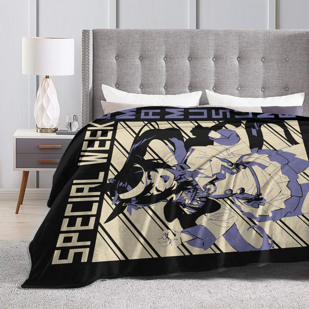 Umamusume Special Week Blankets Flannel All Season Multi-function Lightweight Throw Blankets for Home Office Rug Piece