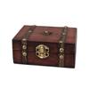Retro Wooden Lock Catch Jewelry Gift Storage Box Container Sundries Organizer