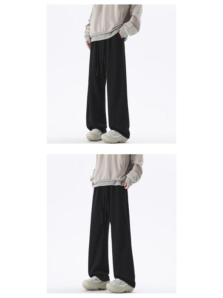 Men's Casual Japanese Wide-Leg Pants - New Spring/Autumn Slim, Loose-Fit, All-Match Style.