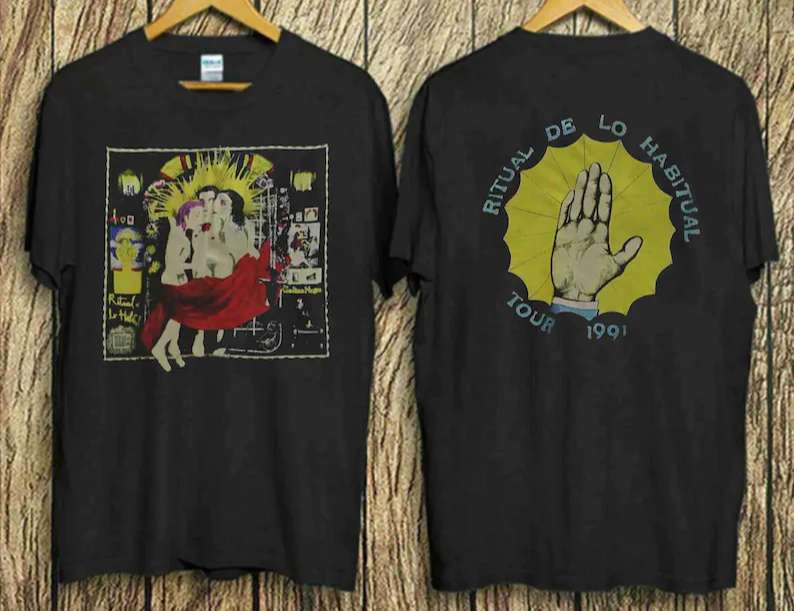Jane's Addiction 1991 Ritual De Lo Habitual 2 Side Black T shirt S-5XL Unisex T-Shirt