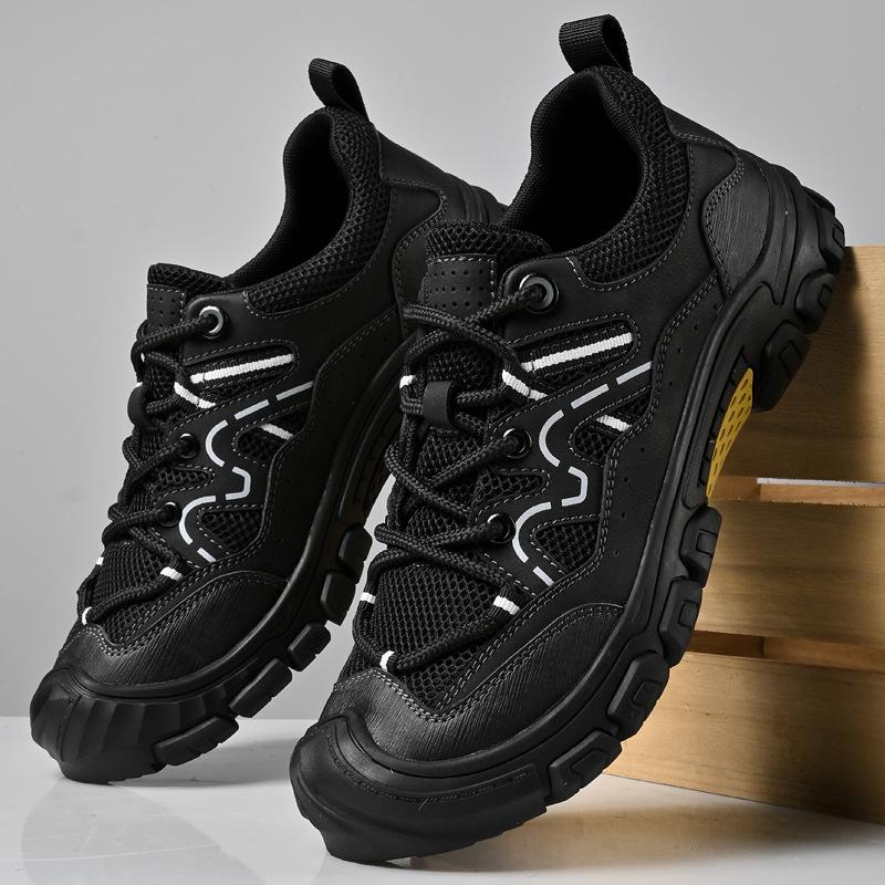 Мужские кроссовки Grip Hundred Slip Resistant для повседневного ношения на все сезоны - легкие сетчатые дышащие кроссовки