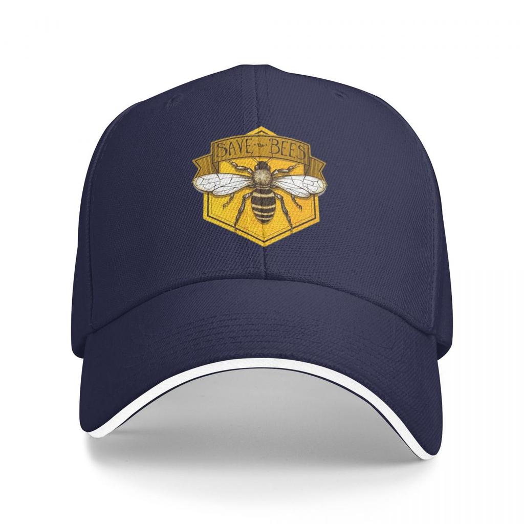 Унисекс Бейсболки Save The Bees с принтом Уличная одежда для улицы Летние Спортивные Бейсболки Кепки Хип-хоп Кепки Кепки