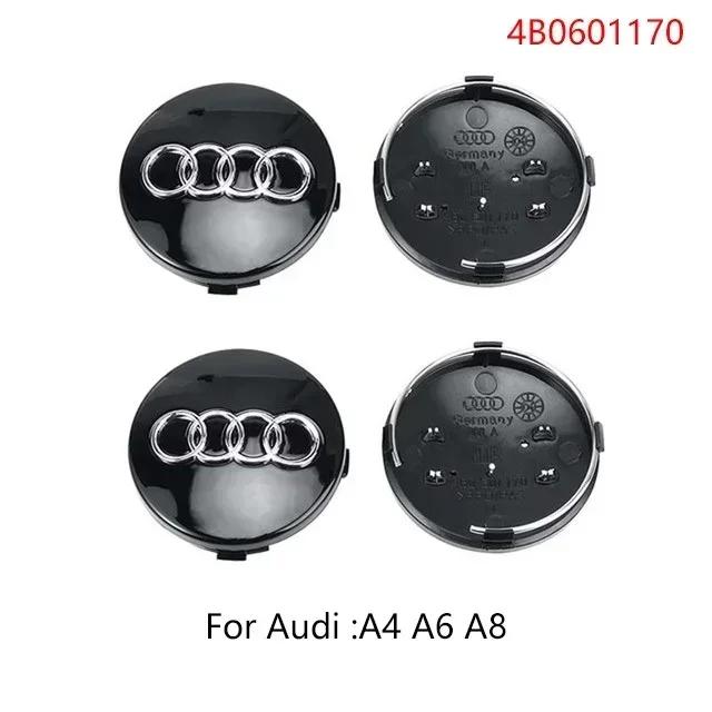 4pc qaz23 Hub Caps Car Wheel Center Rim Cover Cap For qaz23 A4 A5 A6 A7 A8 Q5 Q7 Hubcap Accessories 60mm 61mm 68mm 69mm 77mm 135mm