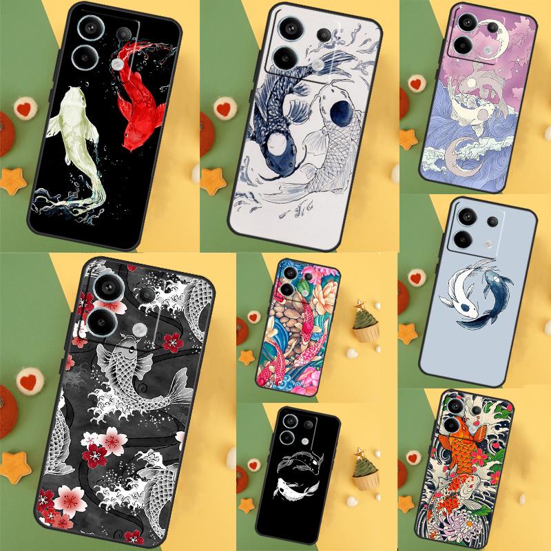 Чехол Ying Yang с рыбками Кои для Xiaomi Redmi Note 9 10 11 12 13 Pro Plus 12S 11S 10S 9S Remdi 12 13 C 9C 10C