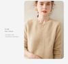 Women's 100% Pure Cashmere Round Neck Sweater - Versatile Style for Autumn and Winter