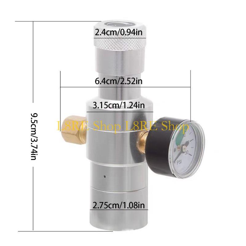 L8RE Малый регулятор CO2 0-150 PSI Безопасный аксессуар для пивоварения Деталь кухонной техники
